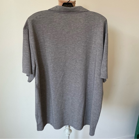 Vuori Mens Knit Twill Polo Heather Gray Short Sleeve Shirt V1004 EUC XXL - Picture 2 of 8
